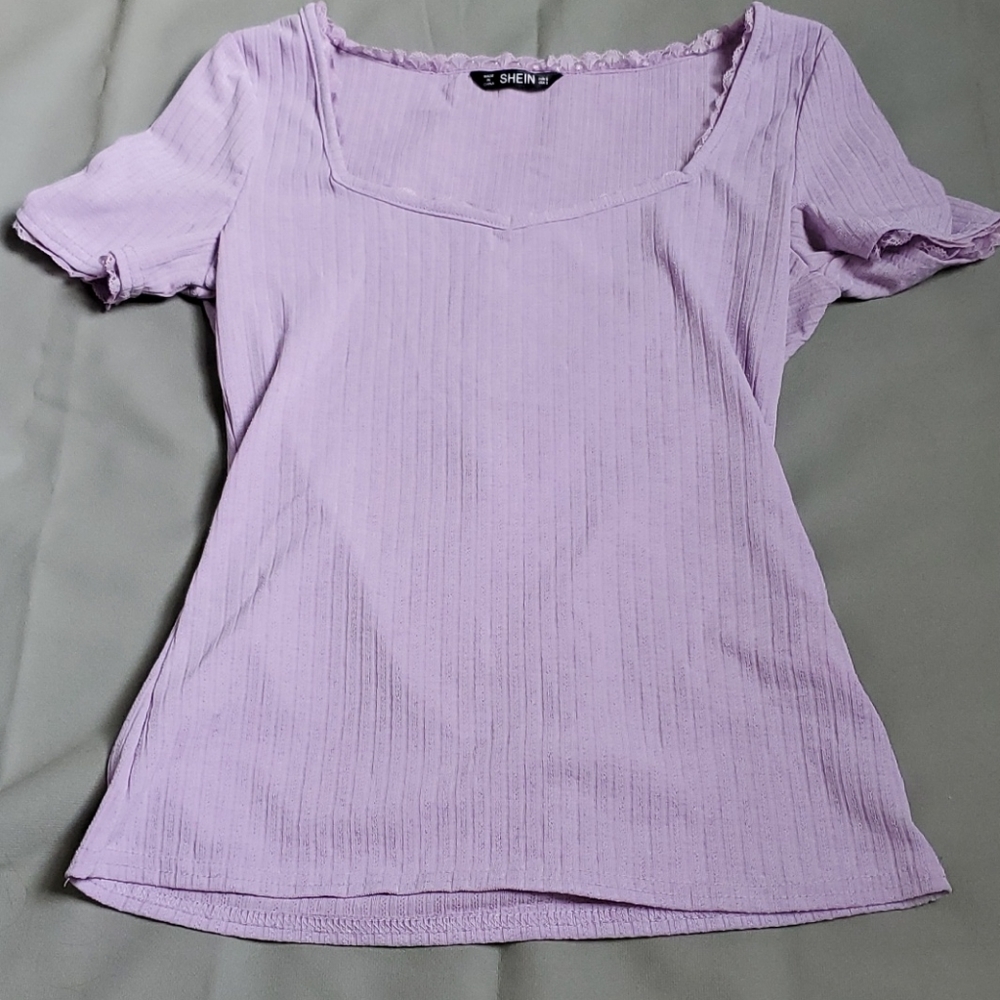 Shein purple shirt